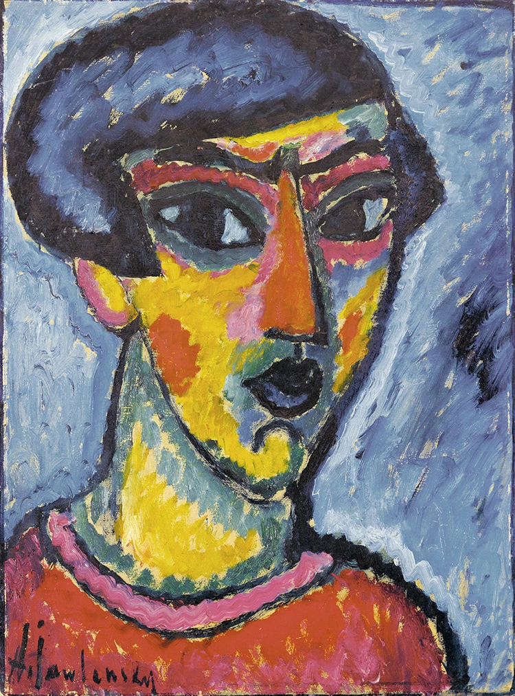Abbildung: Alexej von Jawlensky Kopf in Blau, 1912 Buchheim Museum, Bernried am Starnberger See