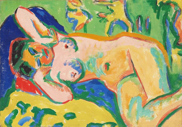 Abbildung: Mädchenakt im Atelier