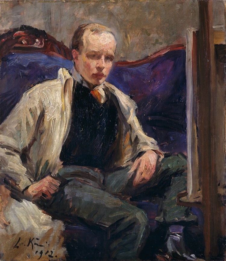 Abbildung: Leo von König, Selbstbildnis vor Staffelei, 1902, Museum Georg Schäfer, Schweinfurt