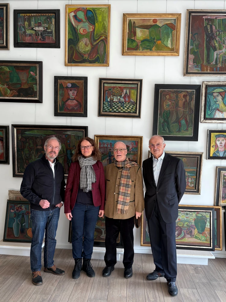 Abbildung: Von links nach rechts: Wolfgang Meessen, Rajka Knipper, Paul Maria Wittmann, Dr. Walter Schön