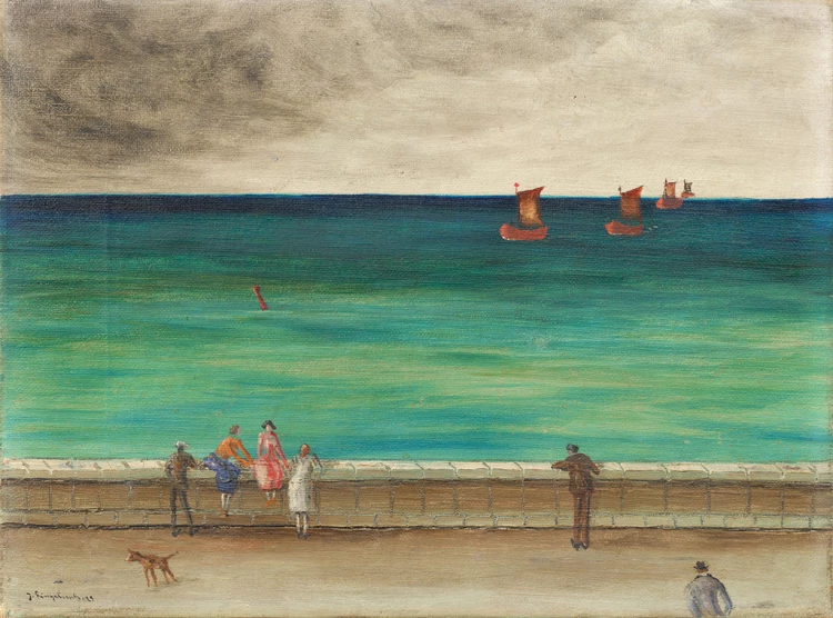 Abbildung: Joachim Ringelnatz, An der Kaimauer, 1925, Joachim-Ringelnatz-Museum, Cuxhaven, erworben aus Mitteln der HERMANN REEMTSMA STIFTUNG, Hamburg, 2025