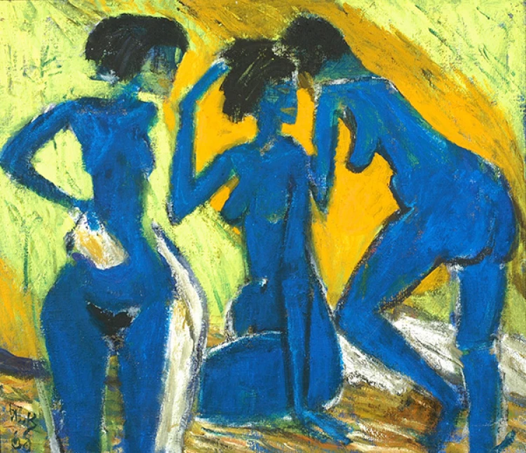 Walter Becker, Trio 3, 1968, Sammlung Joseph Hierling im Buchheim Museum © Andreas Hoelscher, Hohenschäftlarn