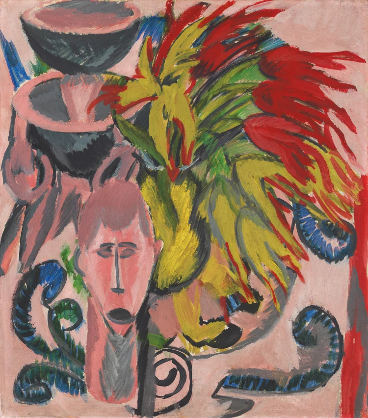 Abbildung: Stillleben mit Maske