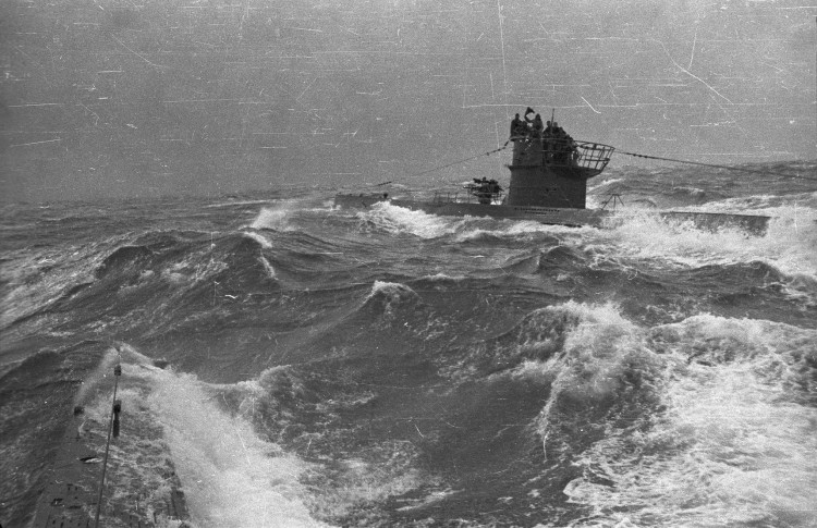 Abbildung: Sturmbegegnung von U 96 und U 572 am 4. November 1941 im Atlantik