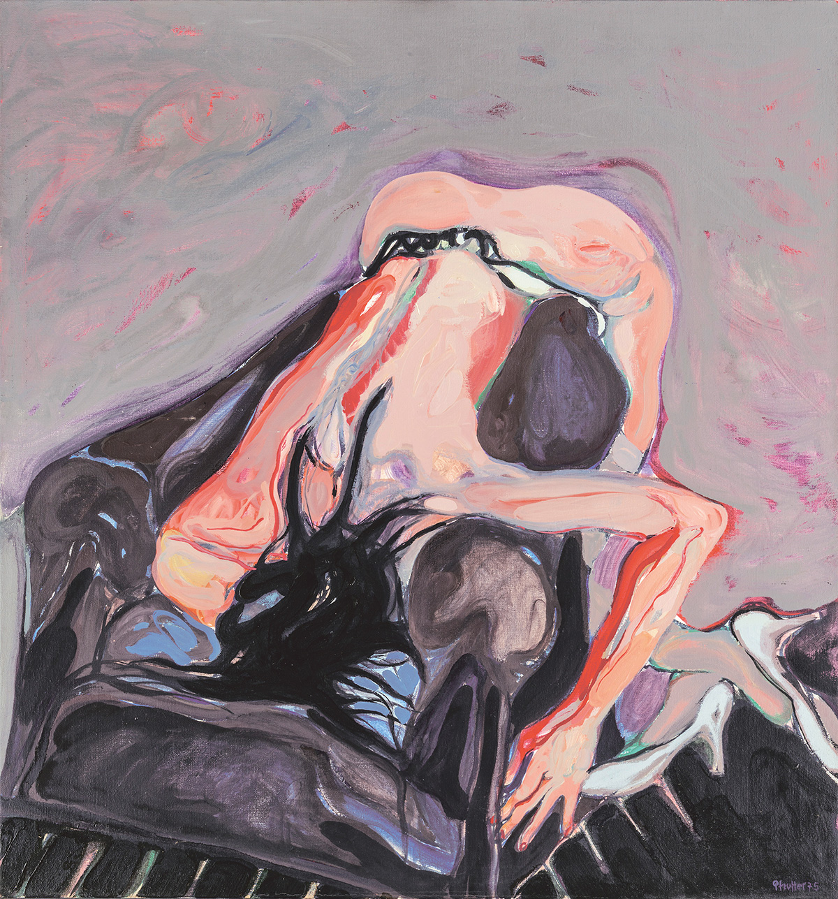 Abbildung: Helmut Pfeuffer: Frau im Sessel, 1975 © VG Bild-Kunst, Bonn, 2025