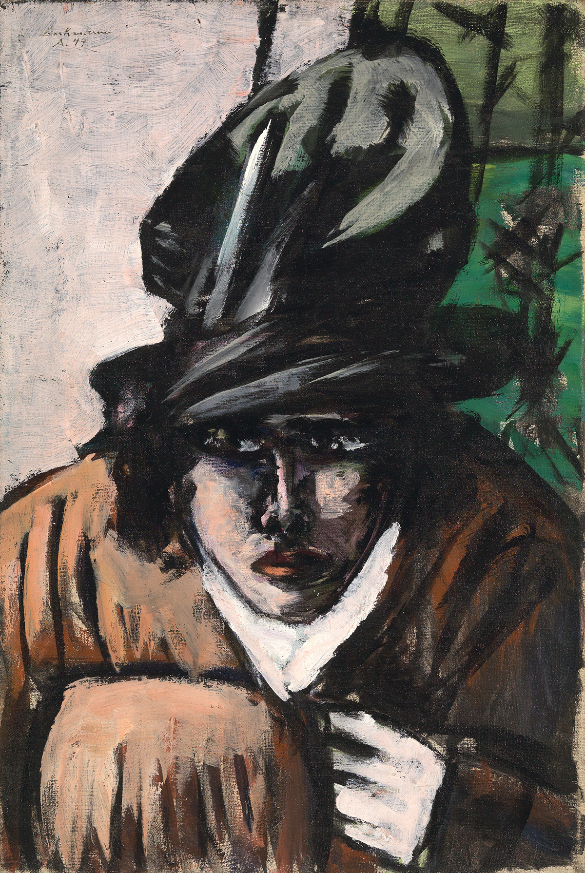 Abbildung: Max Beckmann, Frau mit Hut und Muff, 1944, Buchheim Museum, Reproduction: Nikolaus Steglich, Starnberg